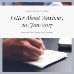 Letter About 'Anxiom', 20/Jan/2017