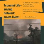 How tsunami life saving network save grandmother 2 grandchildren?